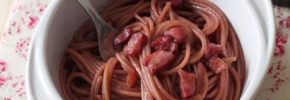 Spaghettoni del carrettiere al cabernet doc di Atina