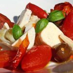Baccalà con nudo di torpedino, marzolina itrana e olive pestate