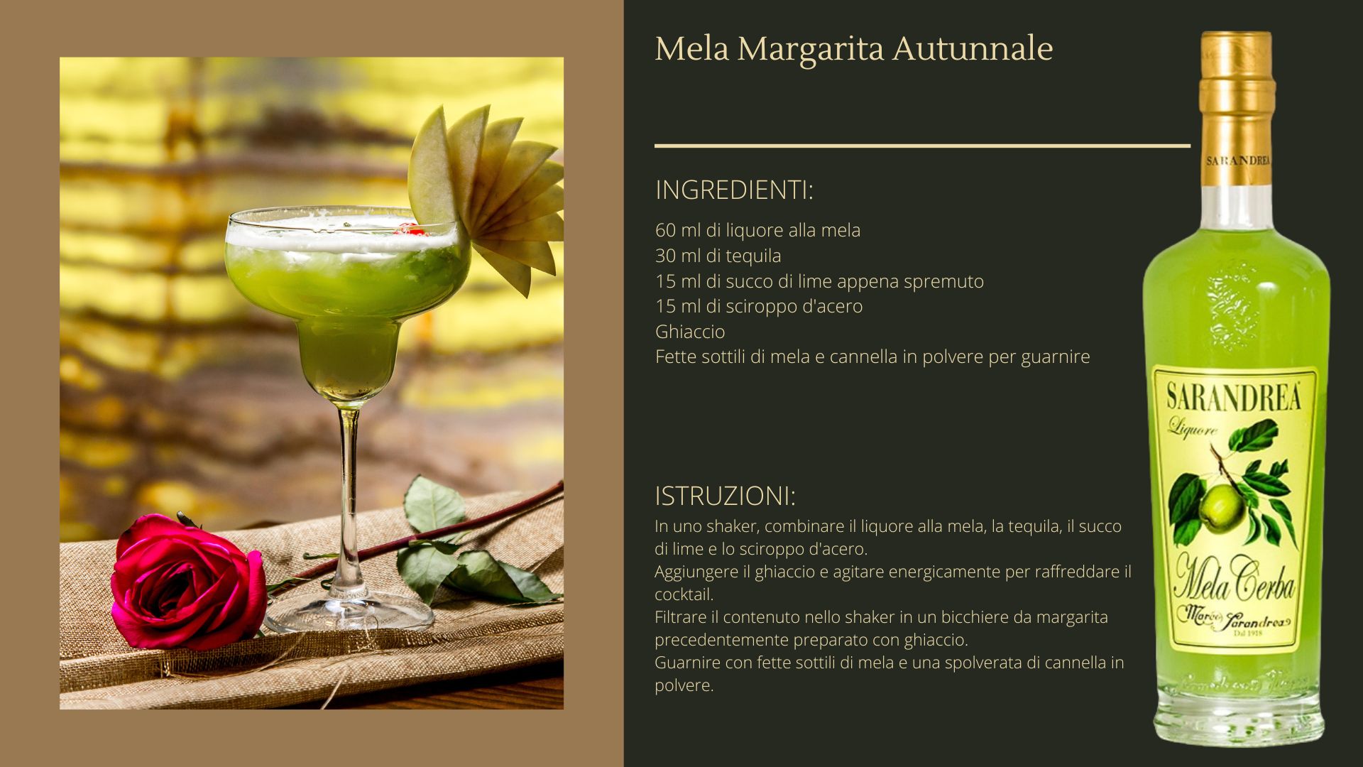 Featured image for “Il liquore alla mela di Sarandrea”