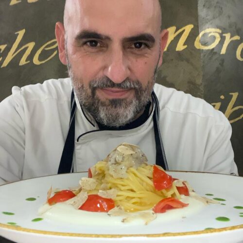 Chef Capuano e i suoi tagliolini con mazzancolle