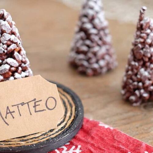 alberi al cioccolato di Natale