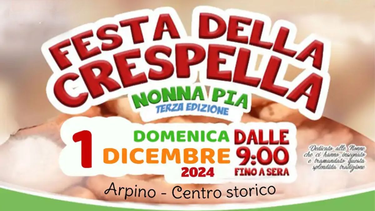 Festa della crespella di nonna Pia – terza edizione ad Arpino