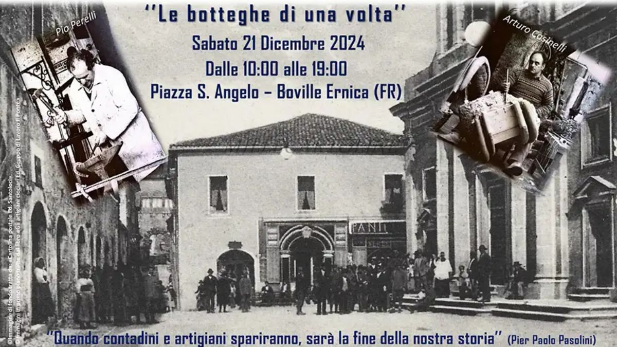 Le Botteghe di una volta: artigianato e tradizioni a Boville Ernica