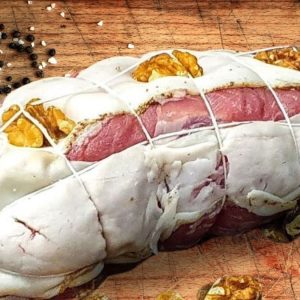Filetto di suino ai carciofi e noci