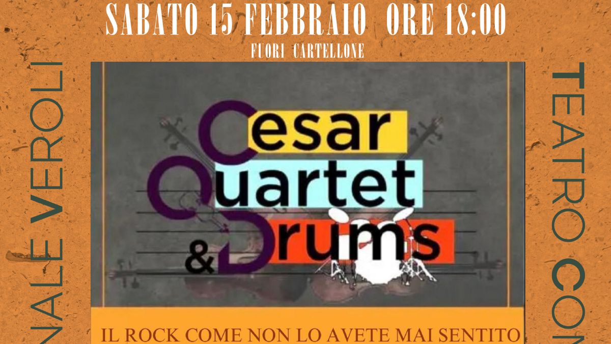 CESAR QUARTET & DRUMS a veroli