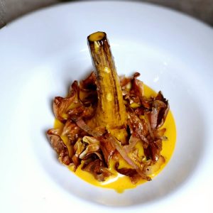 Carciofo alla giudia in carbonara_