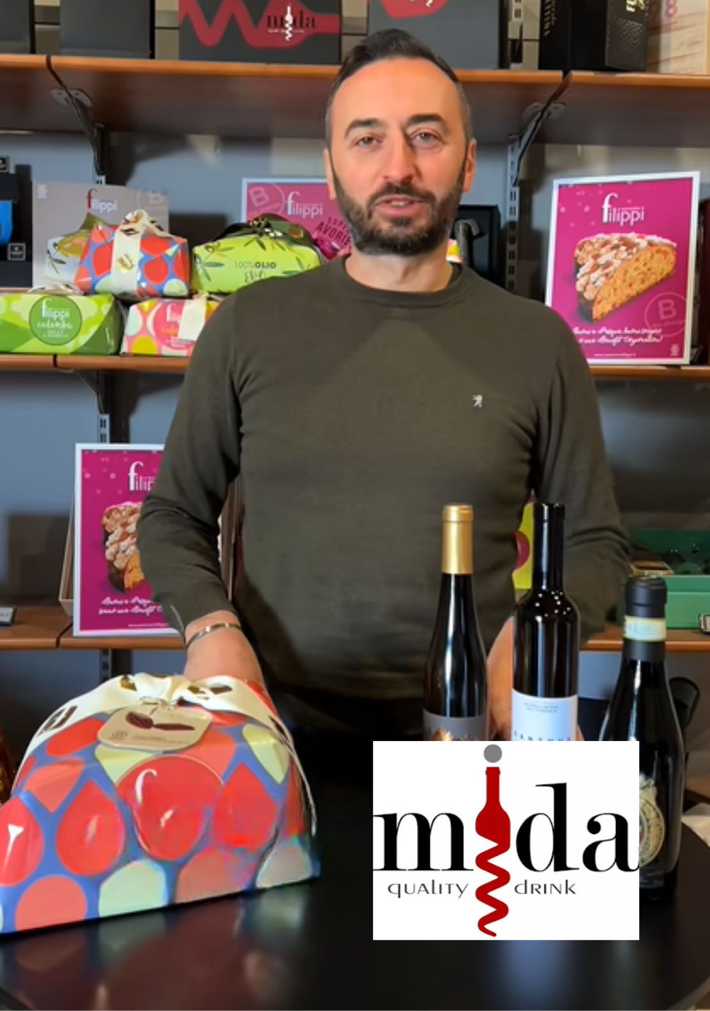 Enoteca Cantine Mida degustazione gratuita di colombe e passito