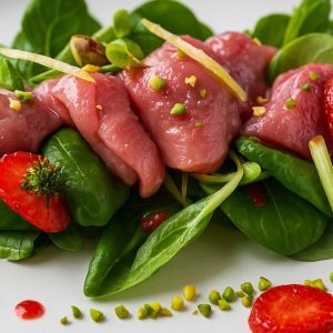In un mare di fragole il pesce crudo più elegante dell'estate