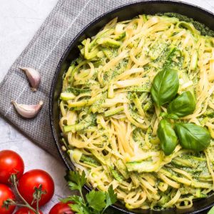 Spaghetti cremosi alle zucchine l’antispreco vegetariano e irresistibile by chef di C&C