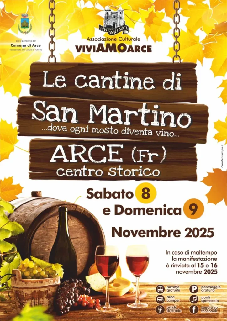 Le Cantine di San Martino – Arce, 8 e 9 Novembre 2025