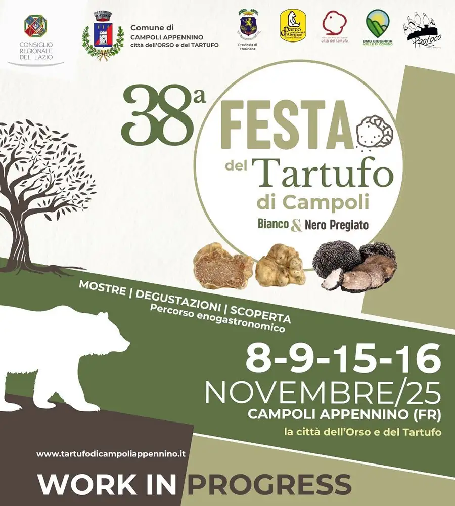 La 38ª Festa del Tartufo Bianco e Nero di Campoli Appennino