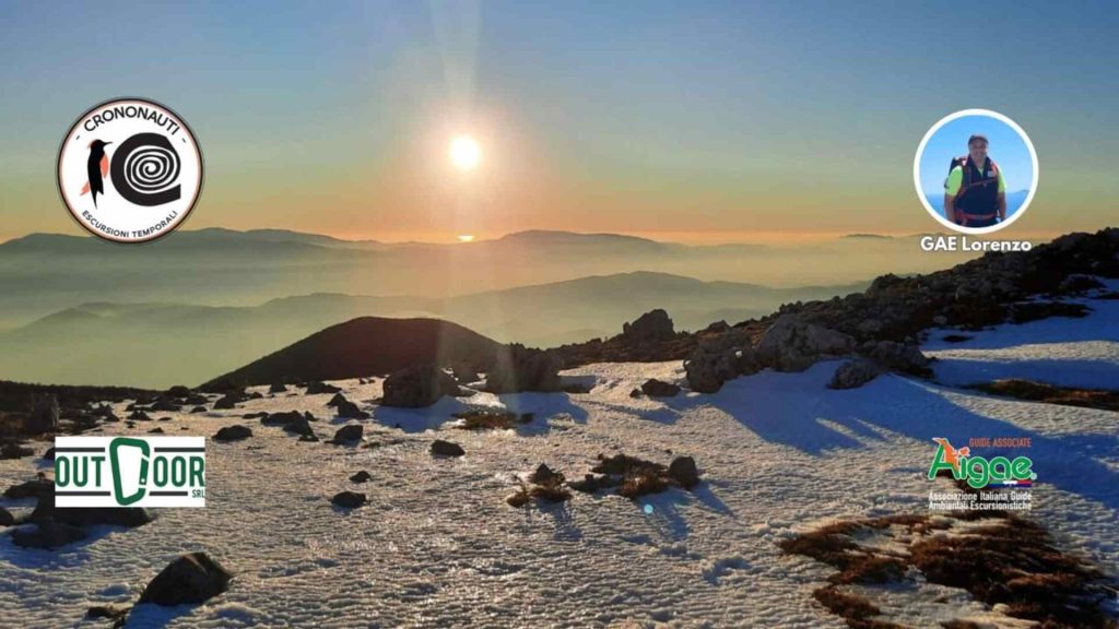 Guarcino Campocatino, tramonto e stelle sulla neve