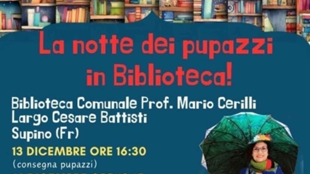 Supino | La notte dei pupazzi in biblioteca (13–14 dicembre)