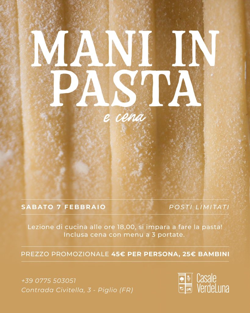 mani in pasta a Casale VerdeLuna