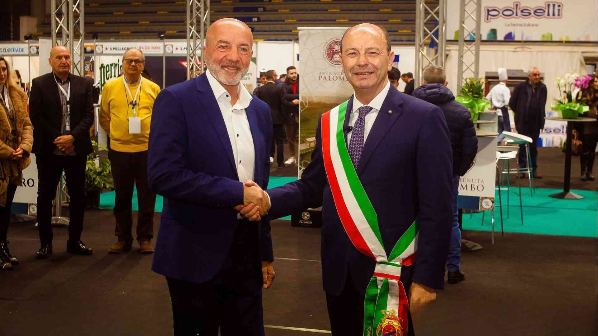 Marco Turriziani con il sindaco di Frosinone
