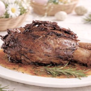 Stinco di maiale al vino rosso