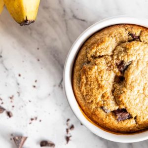 Muffin banana e cacao morbidi, intensi, profumati