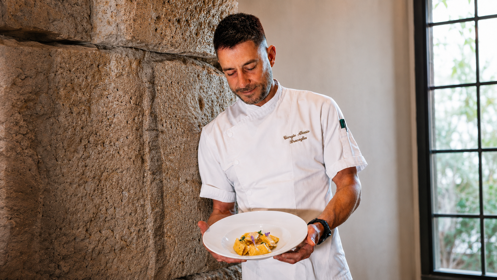 Giorgio Alessio Bracaglia dalla Locanda del Certosino due ricette tra montagna, tradizione e fermentazione