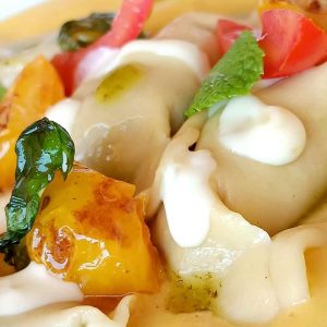 Plin con melanzane e ricotta di bufala la parmigiana che non riconoscerai
