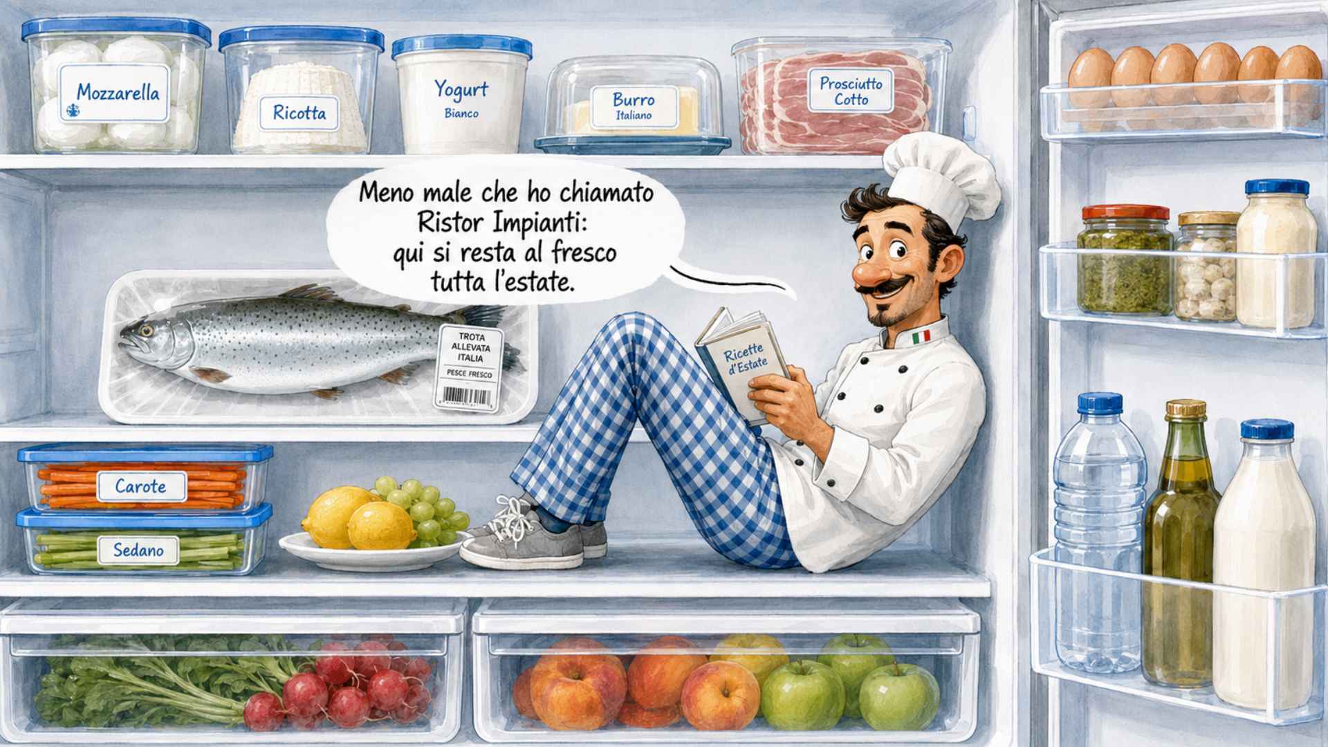 Il caldo mette alla prova il tuo laboratorio. Ristor Impianti c’è anche ad agosto