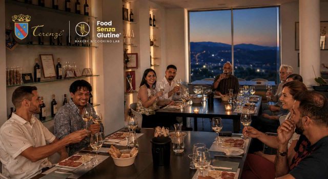 Cantine Terenzi, una cena gluten free tra calici e musica per vivere il vino senza esclusioni