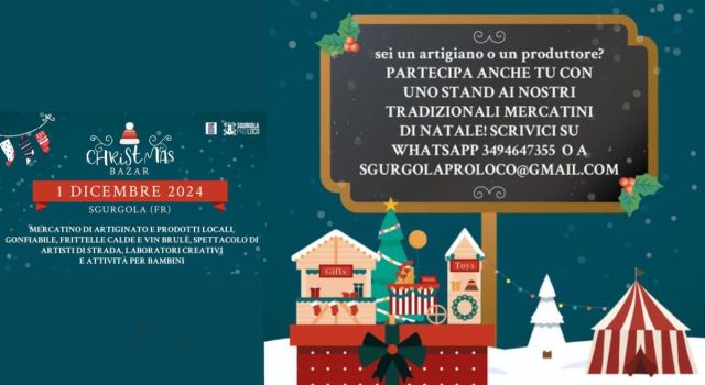 Christmas bazar a Sgurgola