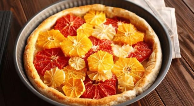 Crostata Caramellata di Mele e Arance