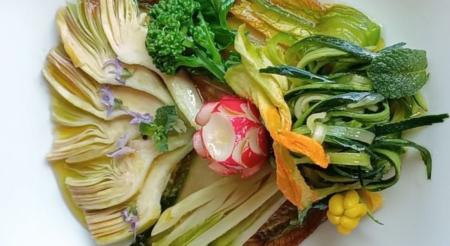 un contorno crudo e cotto