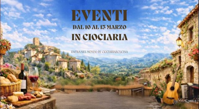 Eventi a Frosinone e provincia cosa fare tra 10 e 13 aprile 2026