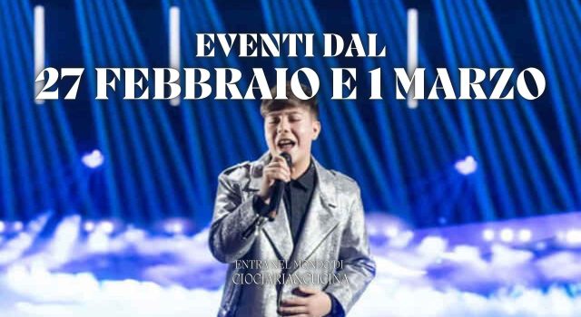 Eventi a Frosinone e provincia cosa fare tra 27 febbraio e 1 marzo 2026