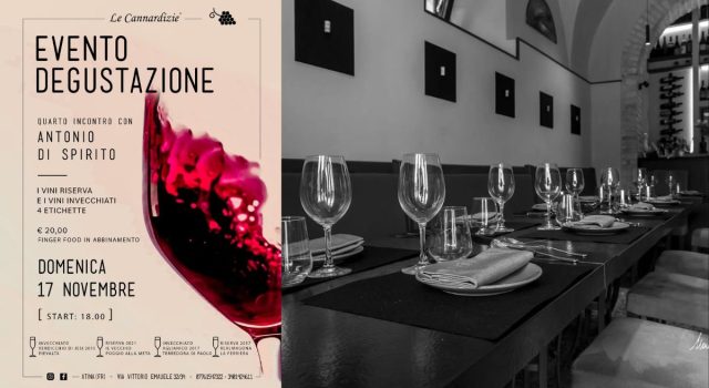 Evento di degustazione presso Le Cannardizie ad Atina