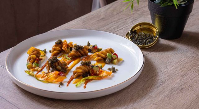 Fusilloni alla caponata: la ricetta estiva di Pamela Liccardo