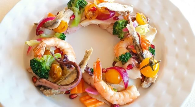 un secondo di gusto con la ghirlanda natalizia