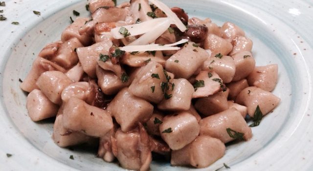Grandi Gnocchi al teff con Porcini e Marzolina di Esperia