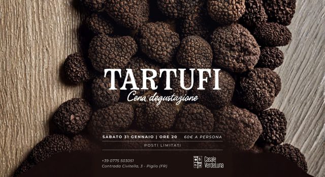 Cena degustazione al tartufo nero da Casale VerdeLuna
