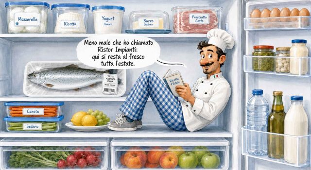 Il caldo mette alla prova il tuo laboratorio. Ristor Impianti c’è anche ad agosto