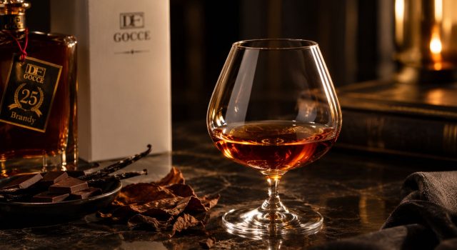 Brandy 25 DF Gocce: 25 anni di eleganza nel bicchiere Copia