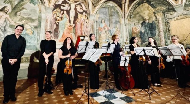Interno della Basilica dei Santi Bonifacio e Alessio all'Aventino, Roma, pronta ad accogliere il concerto gratuito “Bach, Viaggio in Italia” il 29 giugno 2025.