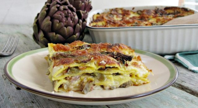 Lasagne ai Carciofi e Salsiccia