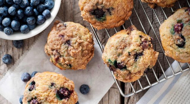 Muffin ai mirtilli piccoli frutti, grande profumo