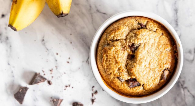 Muffin banana e cacao morbidi, intensi, profumati