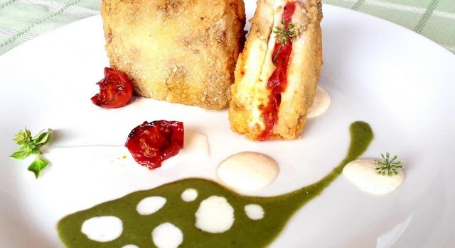 Parmigiana di melanzane in carrozza