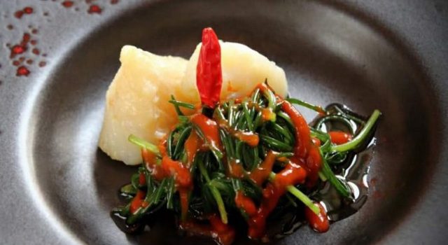 SpAgretto all’Arrabbiata con Baccalà