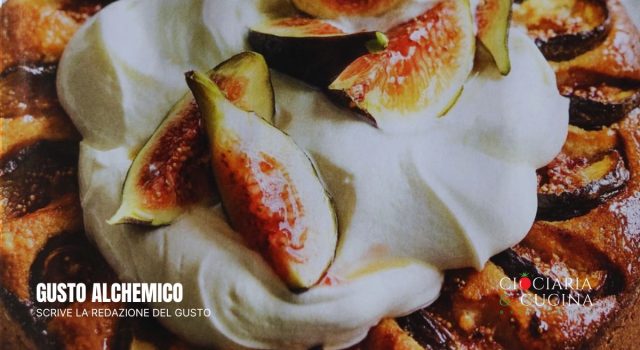 Torta ai cereali con yogurt di bufala, miele e fichi freschi