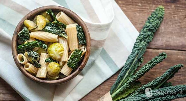 Tortiglioni con Cavolini di Bruxelles e Cavolo Nero