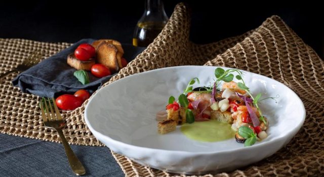 La panzanella con frutti di mare
