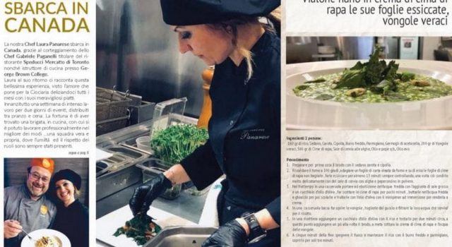 risotto con crema di rapa e vongole